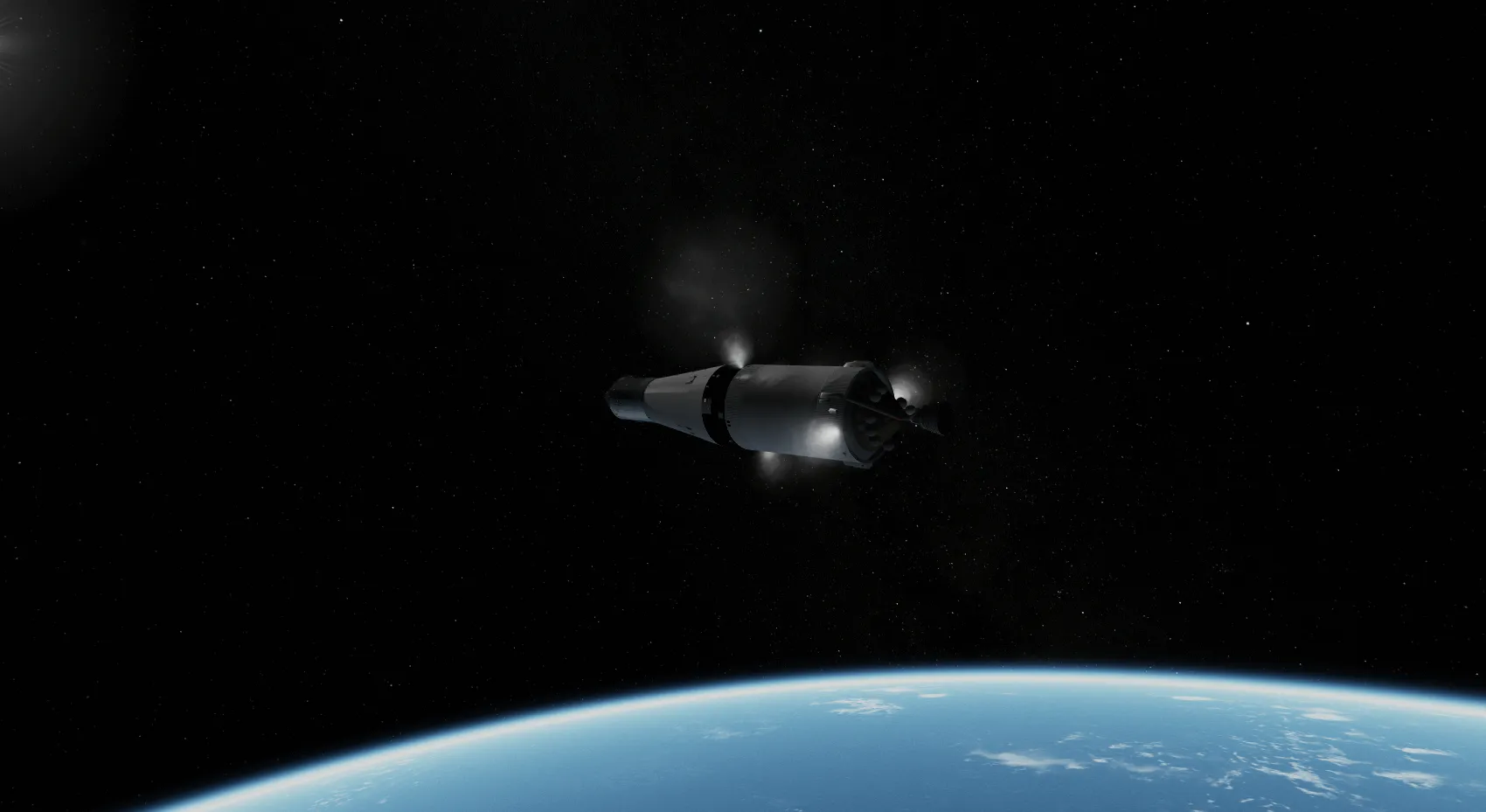 SIVB in earth orbit
